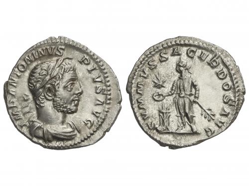 IMPERIO ROMANO. Denario. Acuñada el 218-222 d.C. HELIOGÁBALO