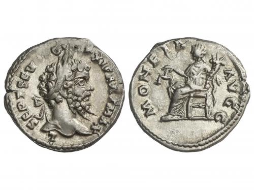 IMPERIO ROMANO. Denario. Acuñada el 198-202 d.C. SEPTIMIO SE