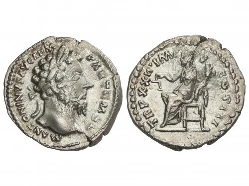 IMPERIO ROMANO. Denario. Acuñada el 167-168 d.c. MARCO AUREL