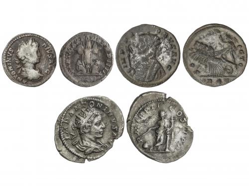 IMPERIO ROMANO. Lote 3 monedas Denario (2) y Antoniniano. CA