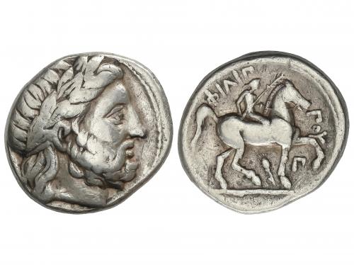MONEDAS GRIEGAS. Tetradracma. 359-336 a.C. FILIPO II. AMPHIP