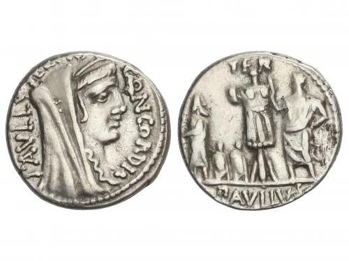 REPÚBLICA ROMANA. Denario. 62 a.C. AEMILIA. Paullus Aemilius