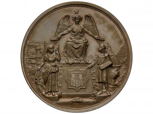 MEDALLAS ESPAÑOLAS. Medalla de Merito. 1882. EXPOSICION REGI