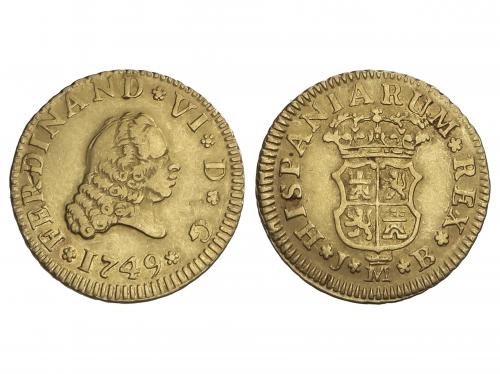 FERNANDO VI. 1/2 Escudo. 1749. MADRID. J.B. 1,74 grs. AC-551
