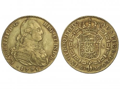 CARLOS IV. 4 Escudos. 1791. MADRID. M.F. 13,33 grs. (Leves g