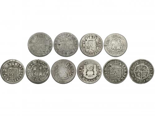 LOTES y COLECCIONES. Lote 5 monedas 1 Real. 1726, 32, 45, 55