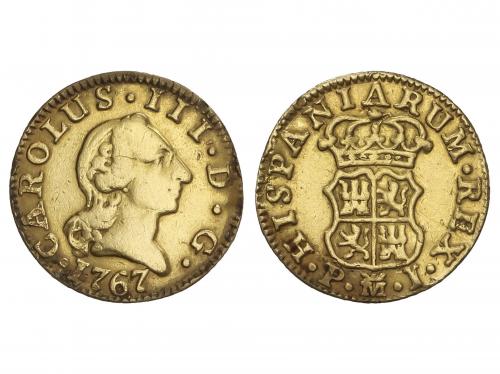 CARLOS III. 1/2 Escudo. 1767. MADRID. P.J. 1,68 grs. Cara de
