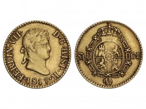 FERNANDO VII. 1/2 Escudo. 1817. MADRID. G.J. 1,71 grs. (Acuñ