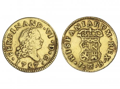 FERNANDO VI. 1/2 Escudo. 1757. MADRID. J.B. 1,73 grs. (Desco