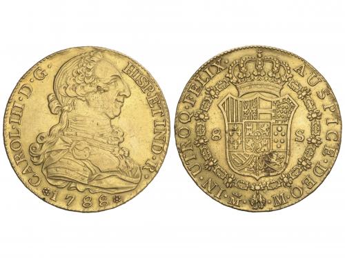 CARLOS III. 8 Escudos. 1788/78. MADRID. M.I. 24,91 grs. (Peq