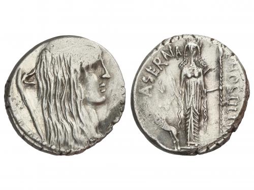 REPÚBLICA ROMANA. Denario. 48 a.C. HOSTILIA. L. Hostilius Sa