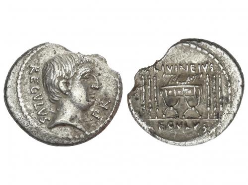REPÚBLICA ROMANA. Denario. 42 a.C. LIVINEIA. L. Livineius Re