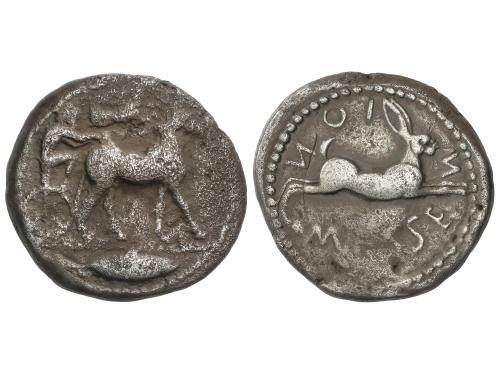 MONEDAS GRIEGAS. Tetradracma. 480-462/1 a.C. MESSANA. SICILI