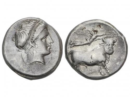 MONEDAS GRIEGAS. Didracma. 320-300 a.C. NEAPOLIS. CAMPANIA. 