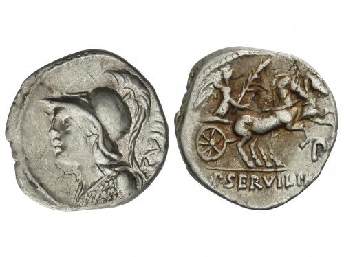 REPÚBLICA ROMANA. Denario. 100 a.C. SERVILIA. P. Servilius M