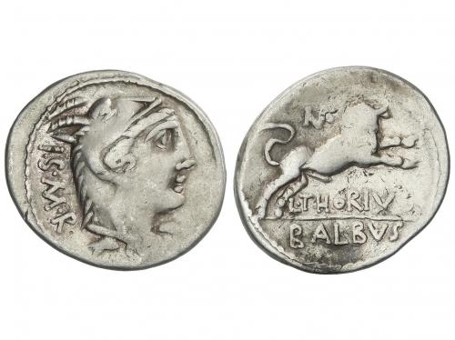 REPÚBLICA ROMANA. Denario. 105 a.C. THORIA. L. Thurius Balbu