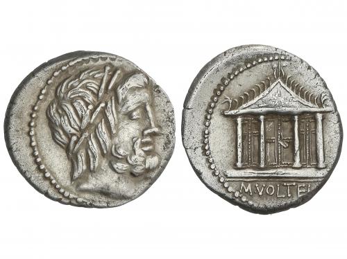 REPÚBLICA ROMANA. Denario. 78 a.C. VOLTEIA. M. Volteius M.f.