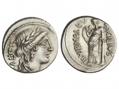 REPÚBLICA ROMANA. Denario. 55 a.C. ACILIA. Man. Acilius Glab