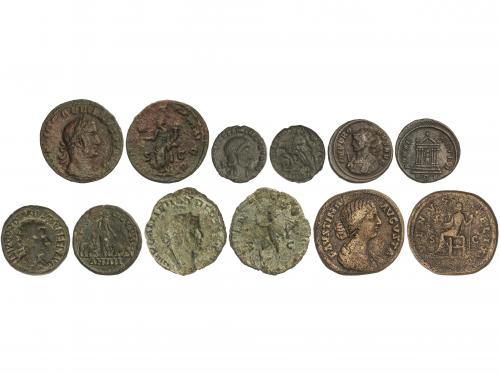 IMPERIO ROMANO. Lote 6 monedas 1/2 Centenional, Antoniniano,