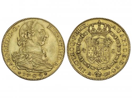 CARLOS III. 4 Escudos. 1786. MADRID. D.V. 13,38 grs. Bonito 