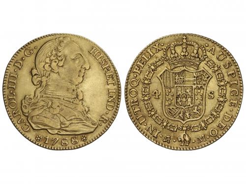 CARLOS III. 4 Escudos. 1788/7. MADRID. M. 13,32 grs. Correci