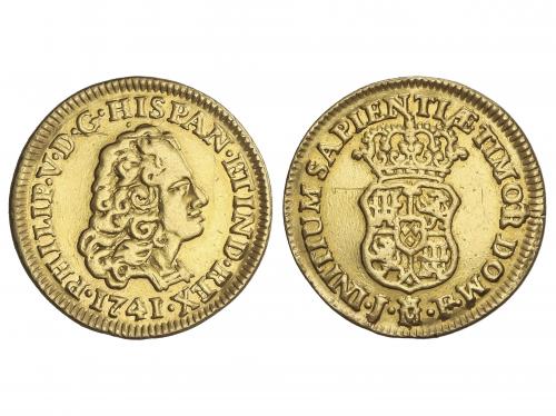 FELIPE V. 1 Escudo. 1741. MADRID. J.P. 3,33 grs. (Rayitas, d