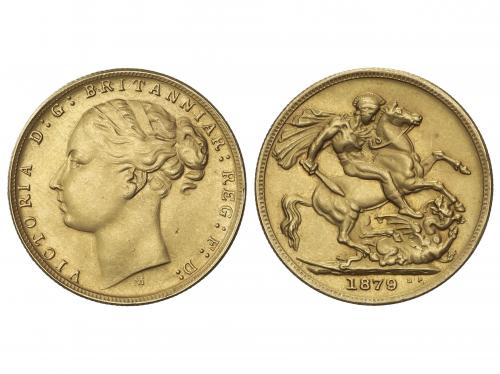 AUSTRALIA. Sovereign. 1879-M. MELBOURNE. 7,83 grs. AU (850/1