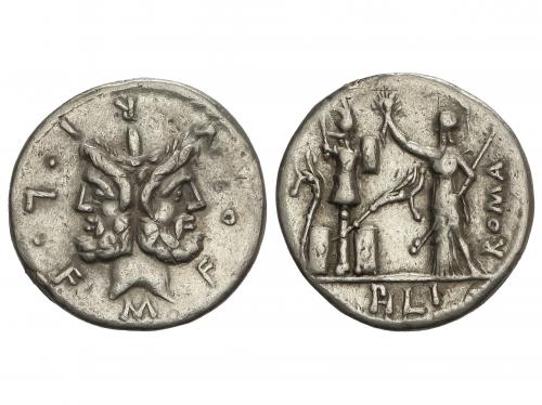 REPÚBLICA ROMANA. Denario. 119 a.C. FURIA. M. Furius L.f. Ph