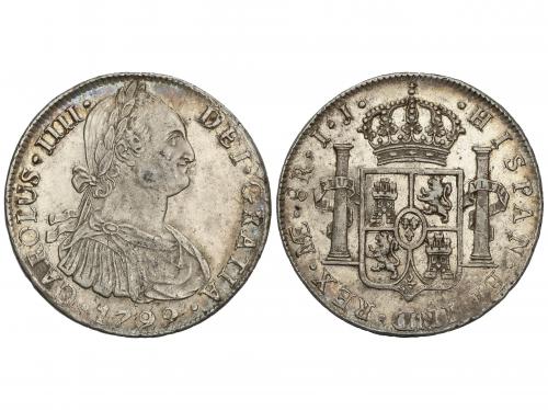 CARLOS IV. 8 Reales. 1799. LIMA. I.J. 26,94 grs. AC-917. MBC