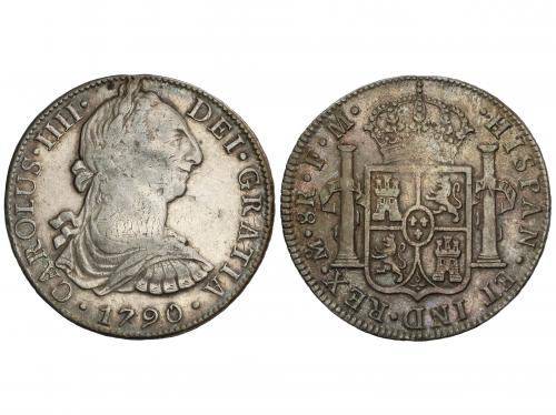 CARLOS IV. 8 Reales. 1790. MÉXICO. F.M. 26,84 grs. Busto de 