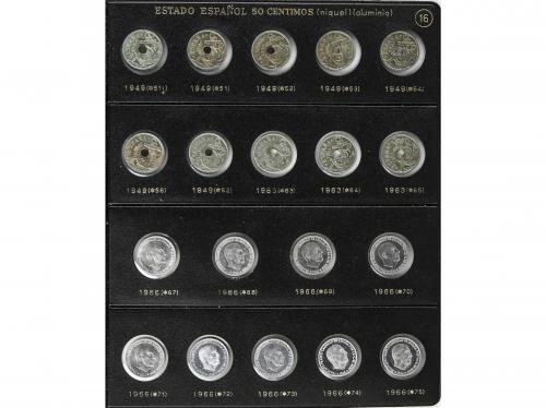 ESTADO ESPAÑOL. Serie 19 monedas 50 Céntimos. 1949 (*19-51) 