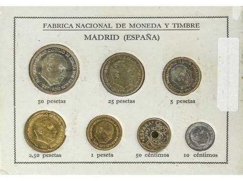 ESTADO ESPAÑOL. Serie 7 monedas 10 Céntimos a 50 Pesetas. 19