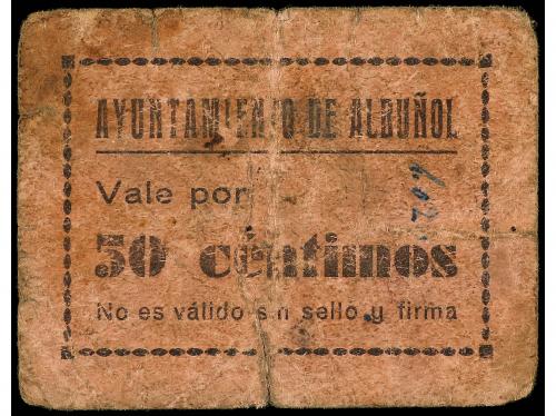 ANDALUCÍA. 50 Céntimos. Septiembre 1937. Ay. de ALBUÑOL (Gra