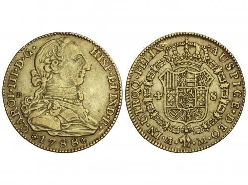 CARLOS III. 4 Escudos. 1788. MADRID. M. 13,46 grs. Pequeño r
