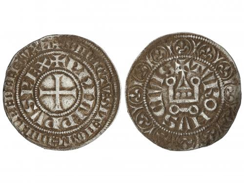 FRANCIA. Gros Tournois. FELIPE IV (1285-1314). TOURS. Anv.: 
