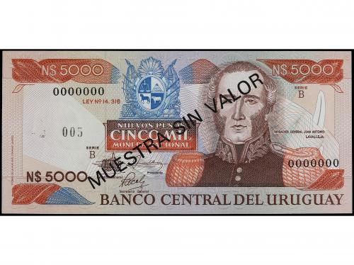 BILLETES EXTRANJEROS. Specimen 5.000 Nuevos Pesos. (1983). U