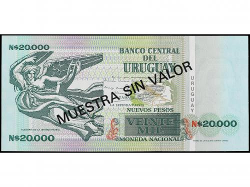 BILLETES EXTRANJEROS. Specimen 20.000 Nuevos Pesos. 1989. UR