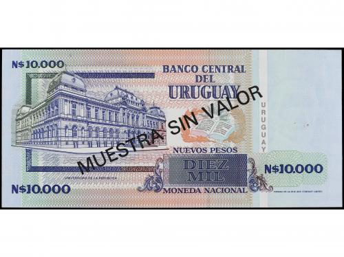 BILLETES EXTRANJEROS. Specimen 10.000 Nuevos Pesos. 1989. UR