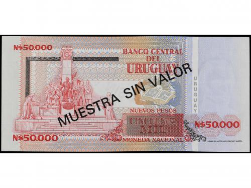 BILLETES EXTRANJEROS. Specimen 50.000 Nuevos Pesos. 1989. UR