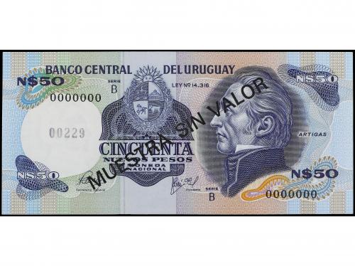 BILLETES EXTRANJEROS. Specimen 50 Nuevos Pesos. (1978). URUG