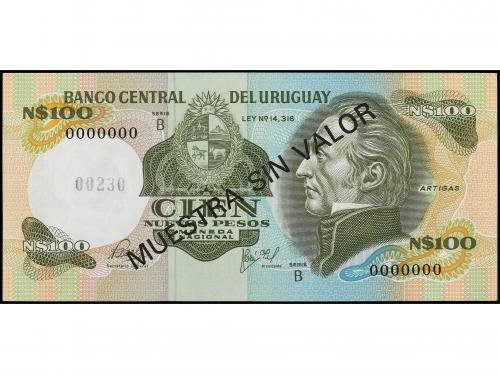 BILLETES EXTRANJEROS. Specimen 100 Nuevos Pesos. (1978). URU
