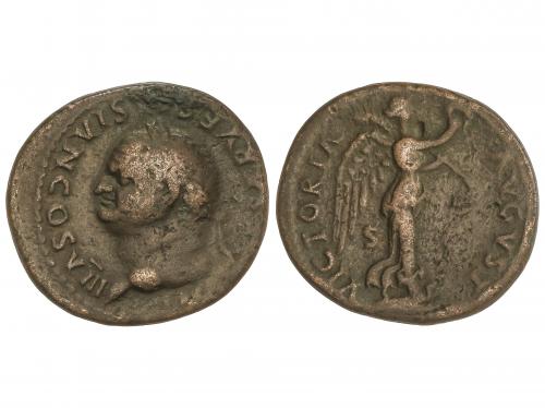 IMPERIO ROMANO. As. 69-79 d.C. VESPASIANO. Anv.: IMP. CAESAR