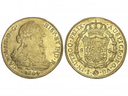 CARLOS III. 8 Escudos. 1784. SANTIAGO. D.A. 26,99 grs. (Leví