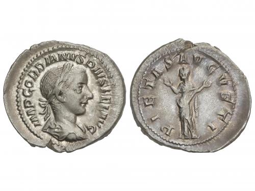 IMPERIO ROMANO. Denario. 240-244 d.C. GORDIANO III. Anv.: IM