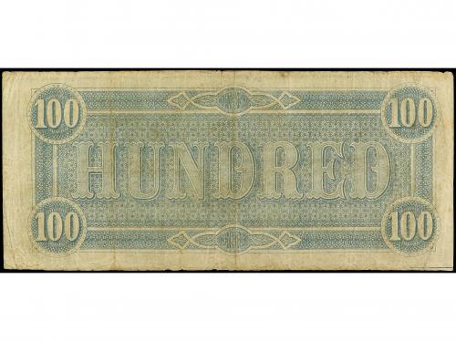 BILLETES EXTRANJEROS. 100 Dollars. 17 Febrero 1864. ESTADOS 