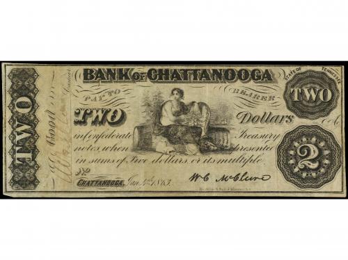 BILLETES EXTRANJEROS. 2 Dollars. 1863. ESTADOS UNIDOS. BANK 