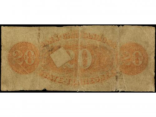 BILLETES EXTRANJEROS. 20 Dollars. 1859. ESTADOS UNIDOS. BANK