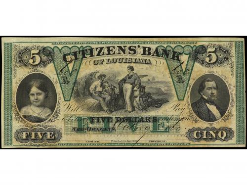 BILLETES EXTRANJEROS. 5 Dollars. 9 Octubre 1860. ESTADOS UNI