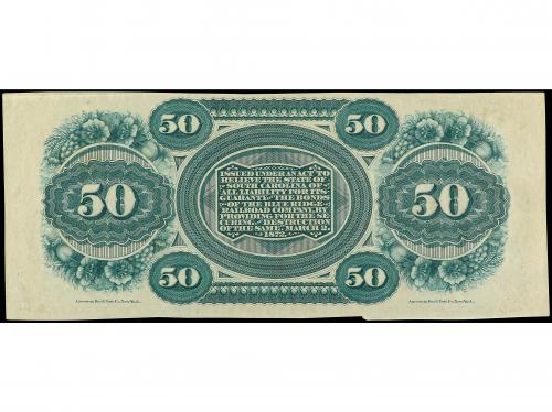BILLETES EXTRANJEROS. 50 Dollars. 2 Marzo 1872. ESTADOS UNID
