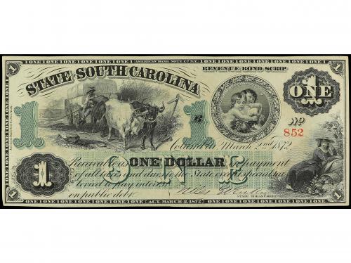 BILLETES EXTRANJEROS. 1 Dollar. 2 Marzo 1872. ESTADOS UNIDOS